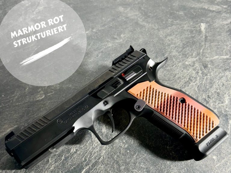 Grip PBH CZ 75 - 01 Strukturiert - MARMOR ROT